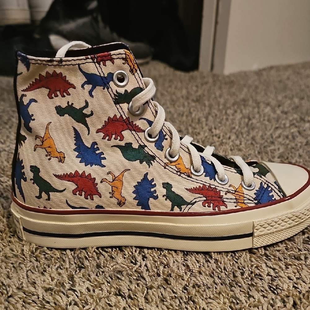 Converse Mans  Multicolor Dinosaur High-Tops - Picture 3 of 6